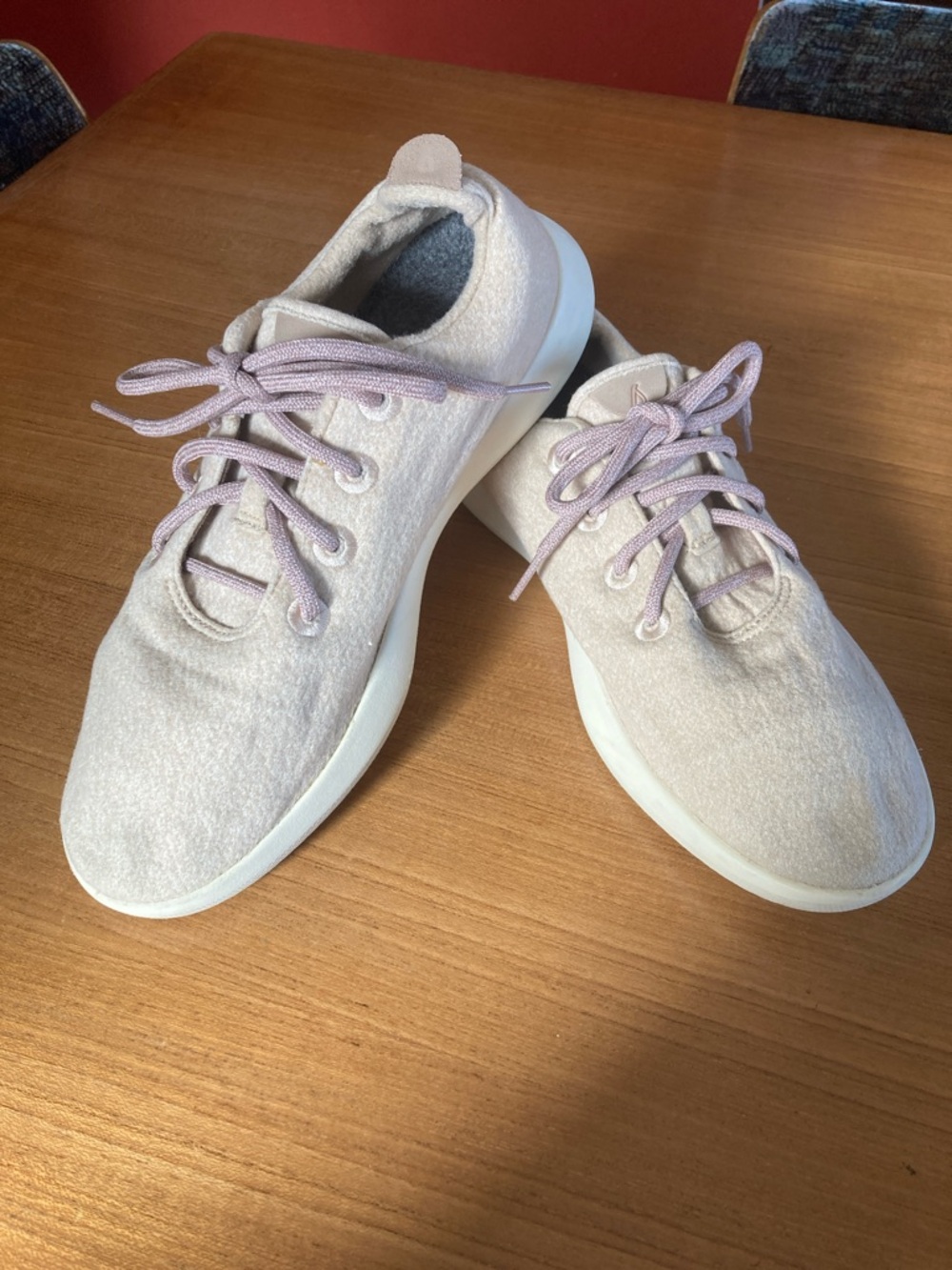 allbirds Women's Lace-Up Sneakers in Pale Tan/Sand and Cream
